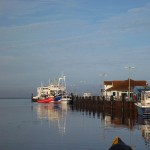 Hiddenseeanleger im Hafen Schaprode – Reederei „Weiße Flotte“